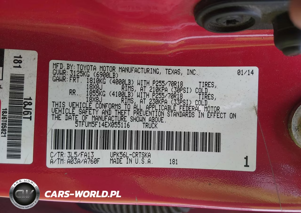 2014 Toyota Tundra Sr 4.6L V8 VIN:5TFUM5F14EX055116 - 9
