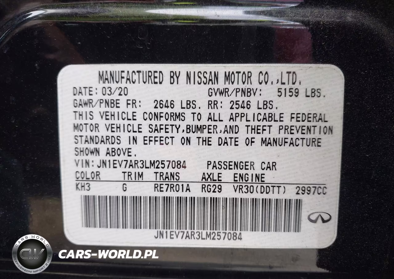 2020 Infiniti Q50 Luxe Awd VIN:JN1EV7AR3LM257084 - 9