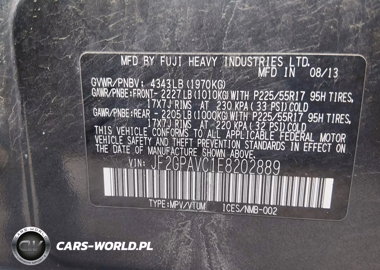 2014 Subaru Xv Crosstrek 2.0I Premium VIN:JF2GPAVC1E8202889 - 9