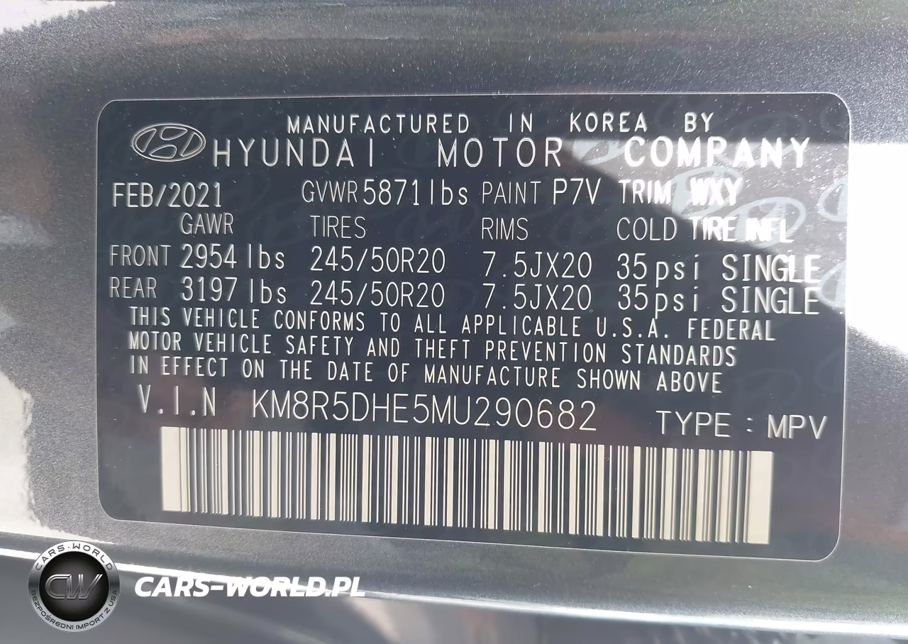 2021 Hyundai Palisade Limited VIN:KM8R5DHE5MU290682 - 9