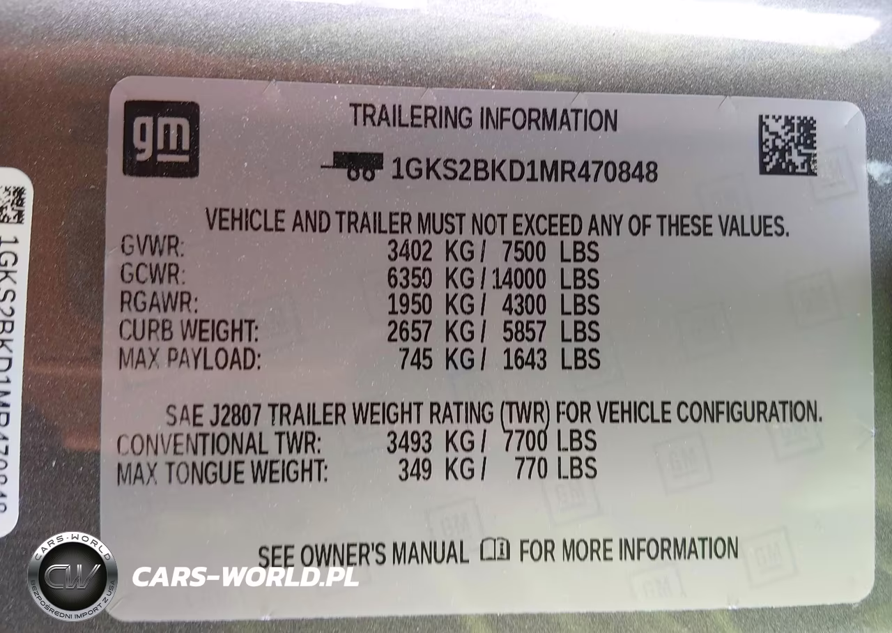 2021 GMC Yukon 4Wd Slt VIN:1GKS2BKD1MR470848 - 9