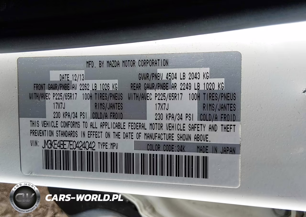 2014 Mazda Cx-5 Sport VIN:JM3KE4BE7E0424042 - 9