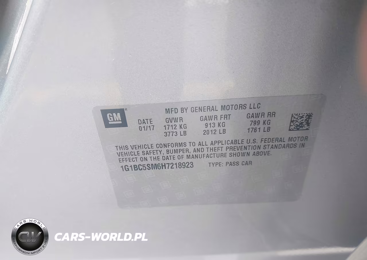 2017 Chevrolet Cruze Ls Auto VIN:1G1BC5SM6H7218923 - 9