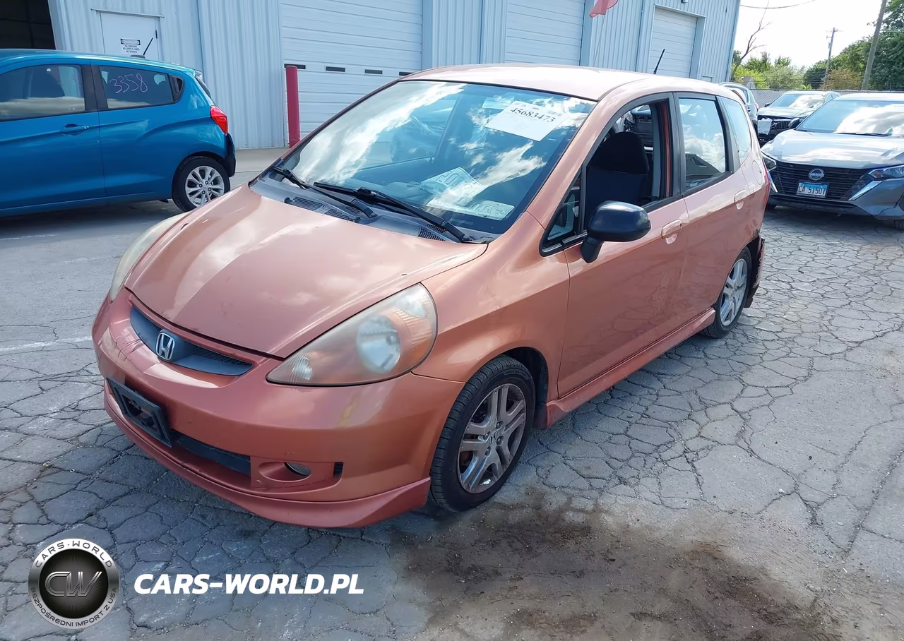 2007 Honda Fit Sport VIN:JHMGD38697S063320 - 2
