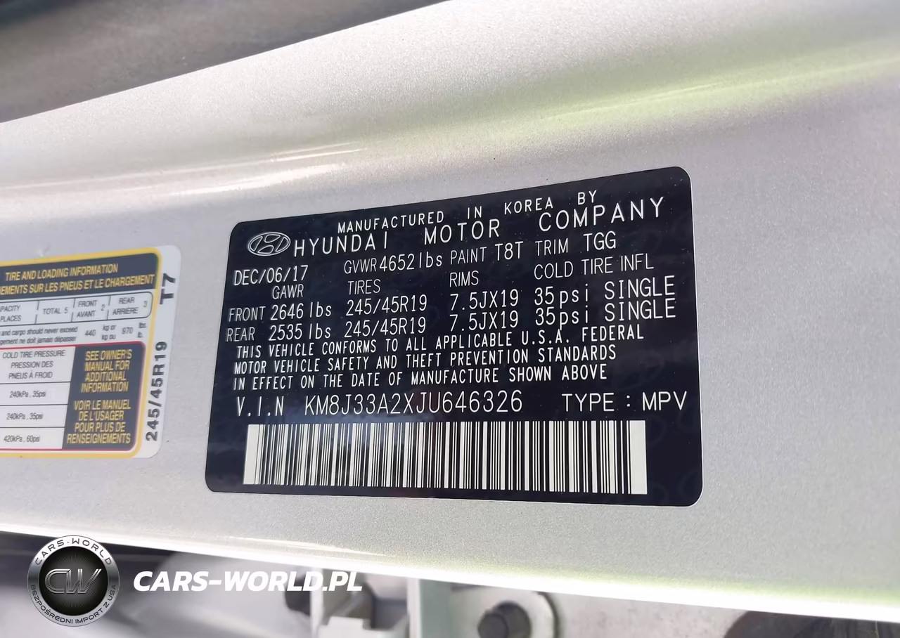 2018 Hyundai Tucson Value VIN:KM8J33A2XJU646326 - 9