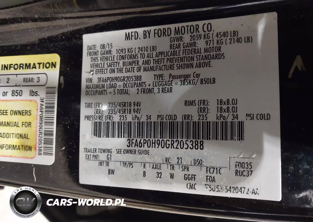2016 Ford Fusion Se VIN:3FA6P0H90GR205388 - 9
