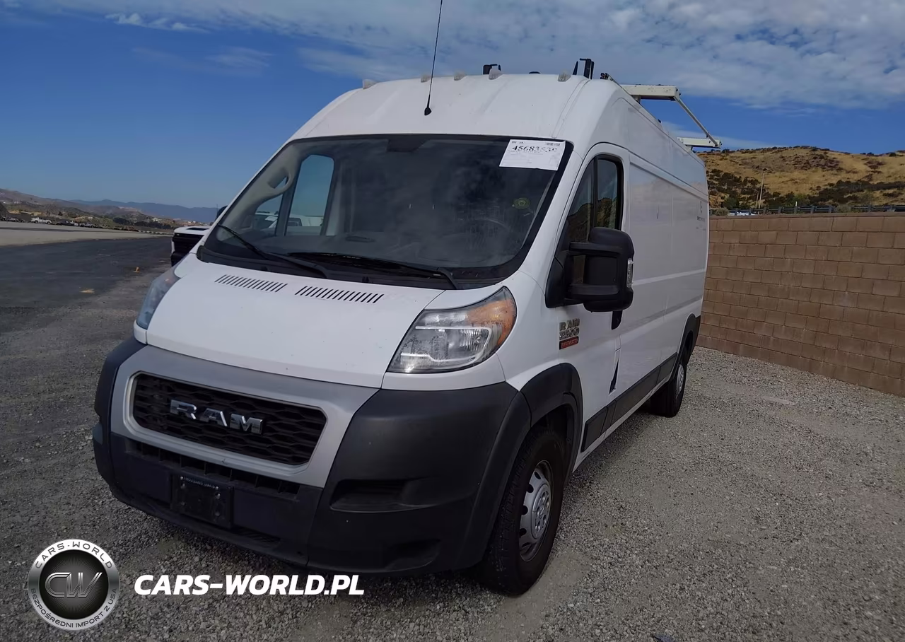 2019 Ram Promaster 2500 High Roof 159 Wb VIN:3C6TRVDGXKE509523 - 2