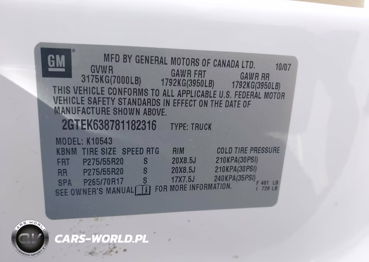 2008 GMC Sierra 1500 Denali VIN:2GTEK638781182316 - 9