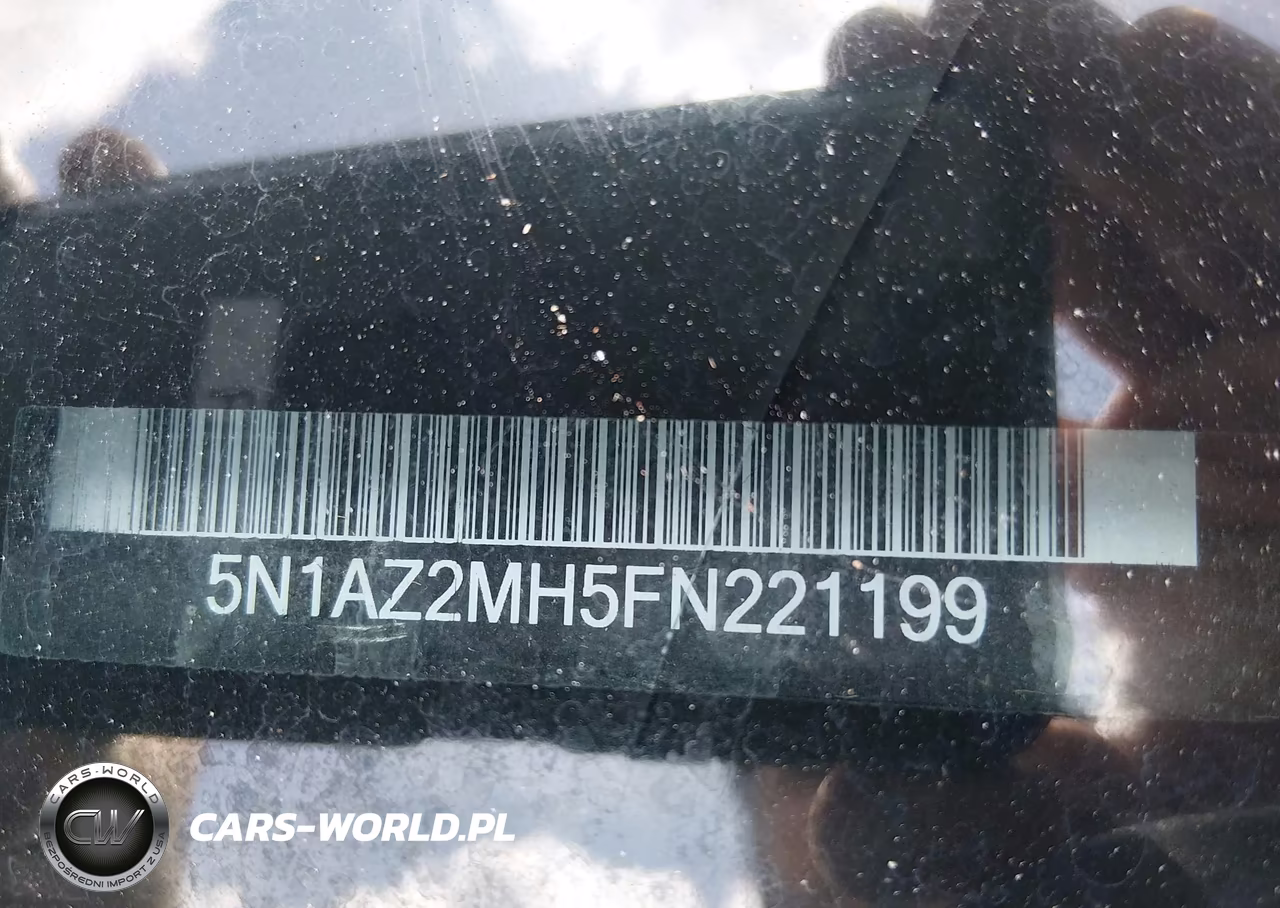 2015 Nissan Murano Platinum VIN:5N1AZ2MH5FN221199 - 9