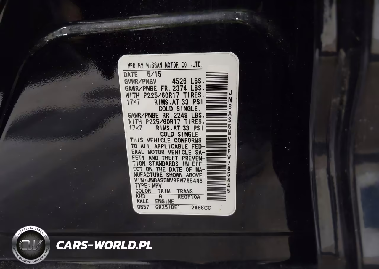 2015 Nissan Rogue Select S VIN:JN8AS5MV9FW765445 - 9