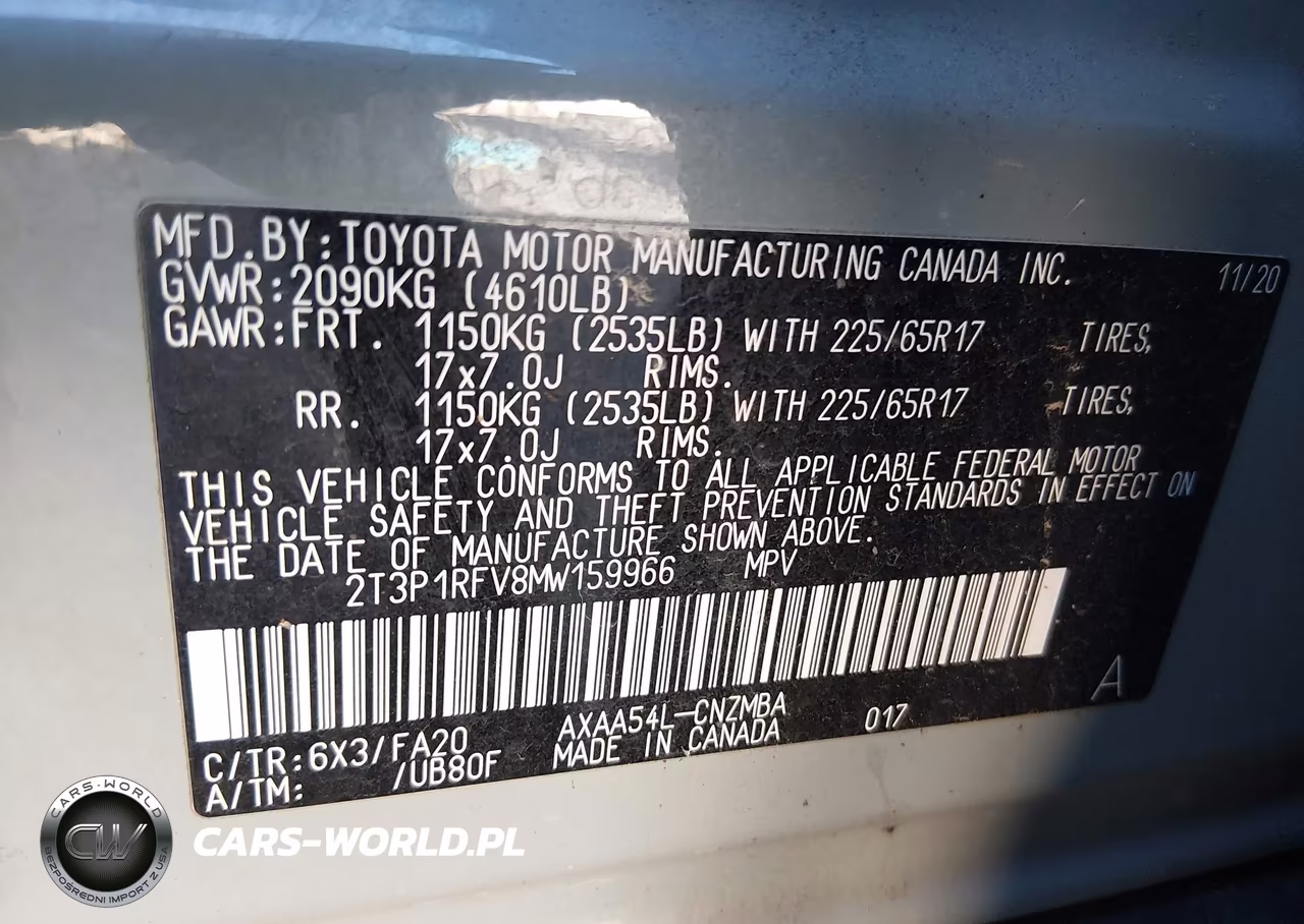 2021 Toyota Rav4 Xle VIN:2T3P1RFV8MW159966 - 9