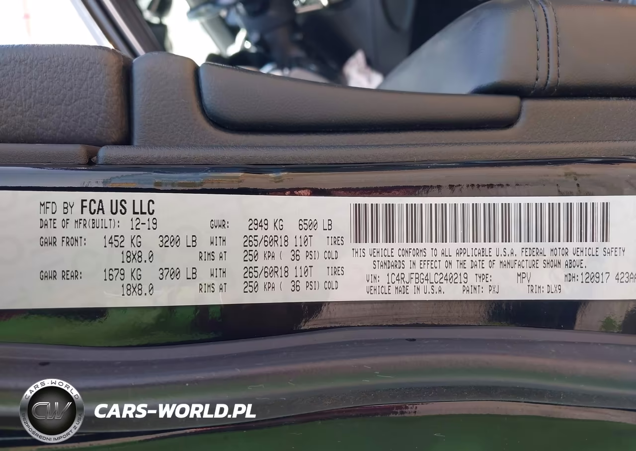 2020 Jeep Grand Cherokee Limited 4X4 VIN:1C4RJFBG4LC240219 - 9