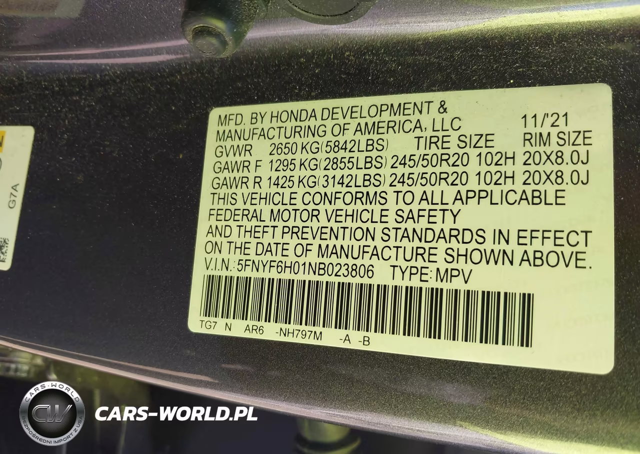 2022 Honda Pilot Awd Elite VIN:5FNYF6H01NB023806 - 9