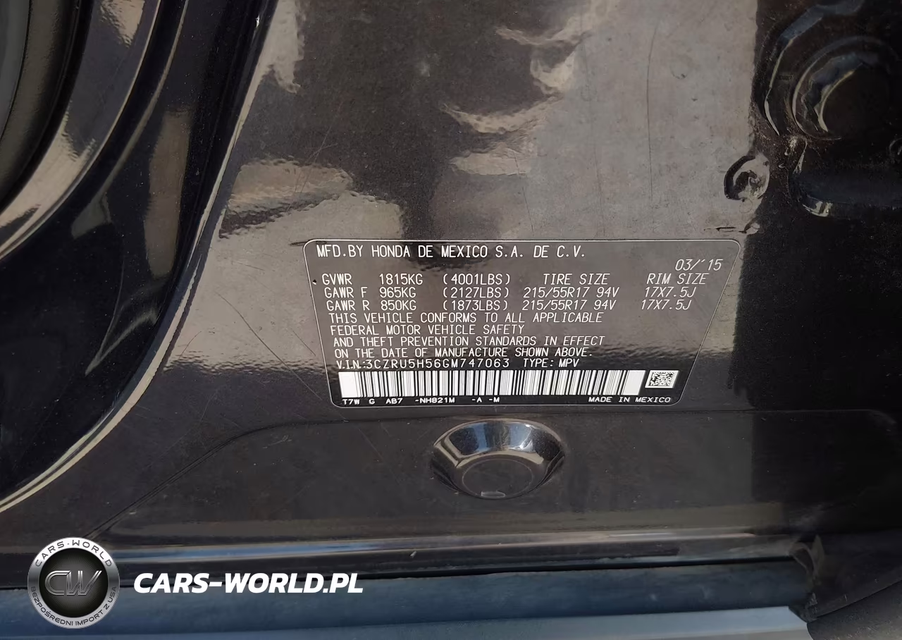 2016 Honda Hr-V Ex VIN:3CZRU5H56GM747063 - 9