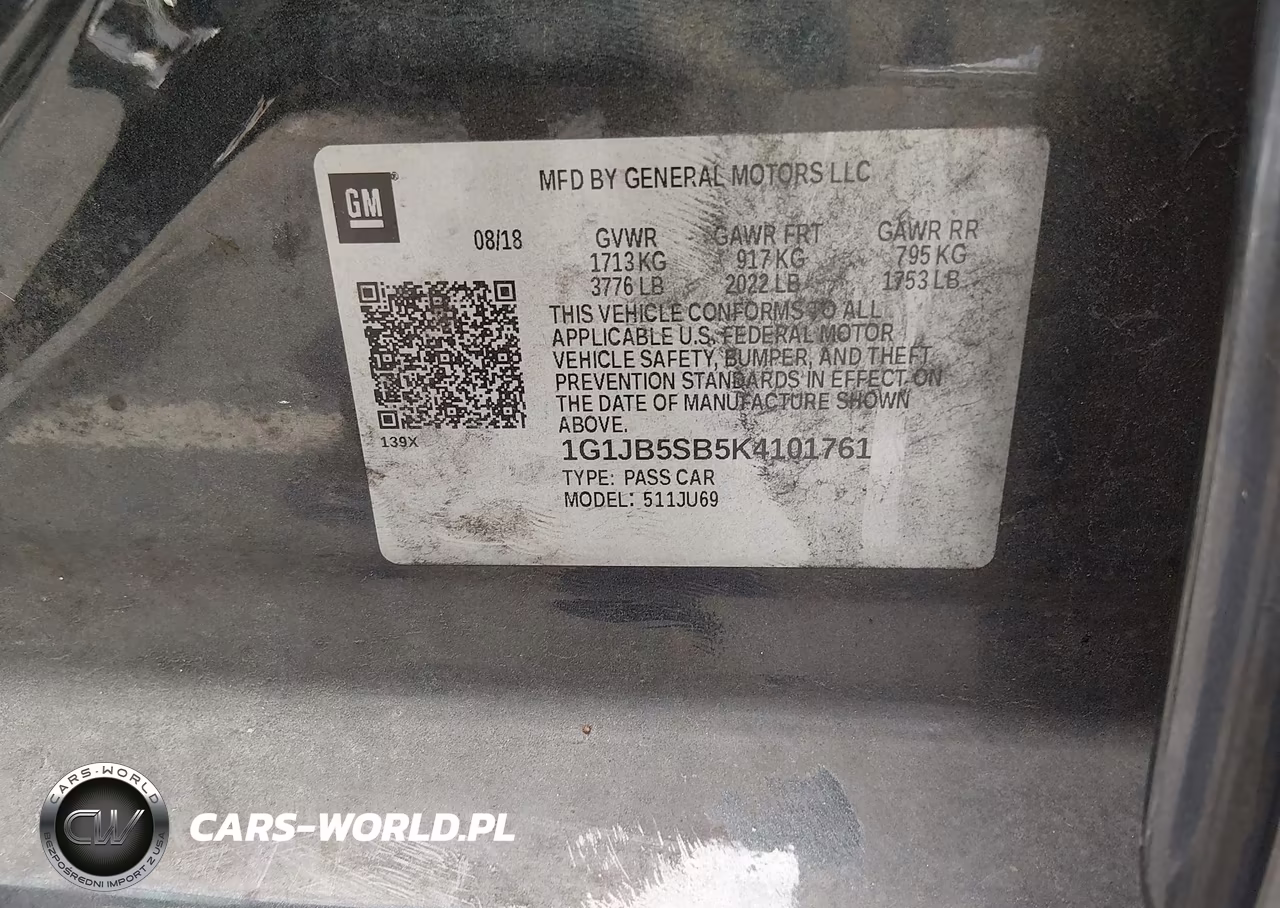 2019 Chevrolet Sonic Ls Auto VIN:1G1JB5SB5K4101761 - 9