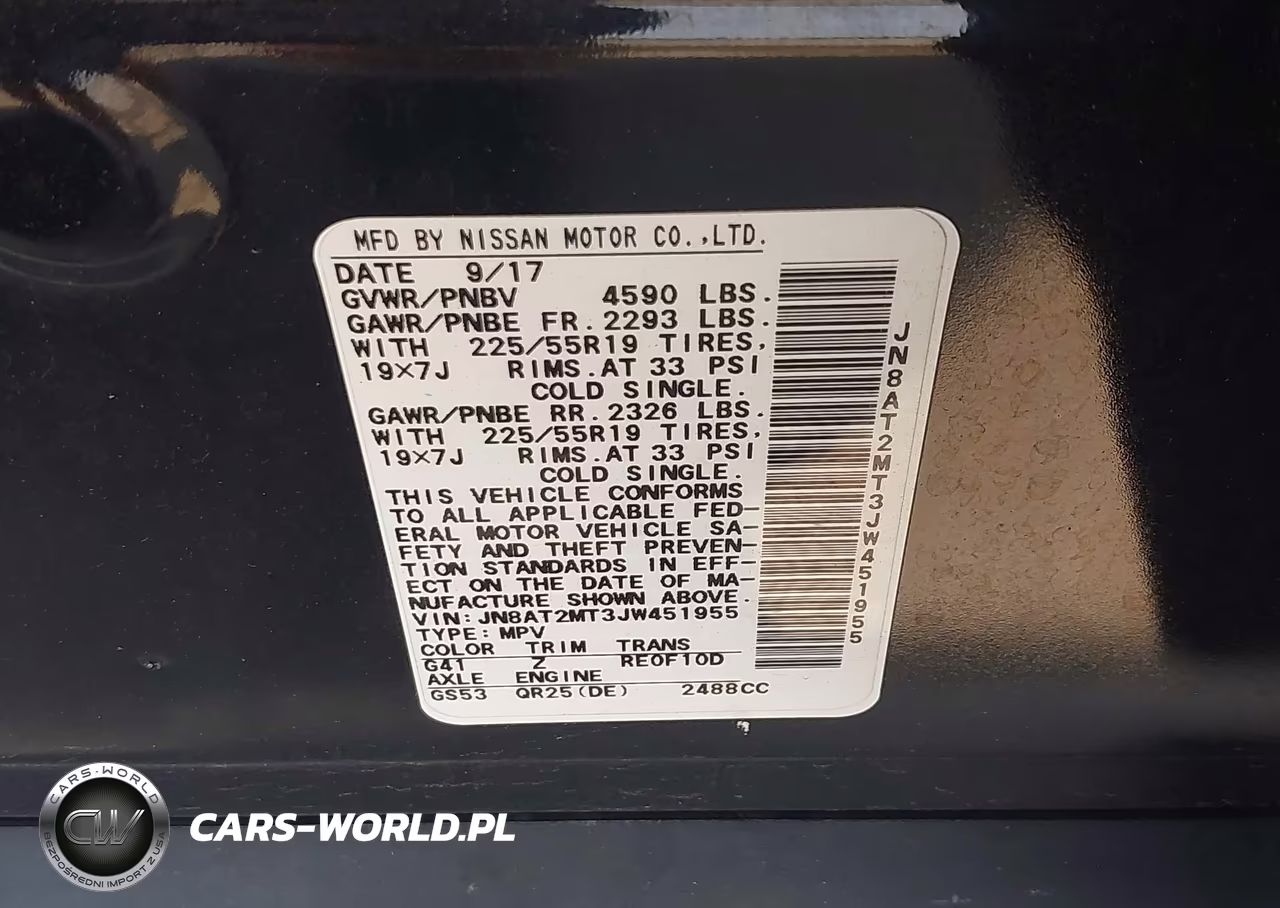 2018 Nissan Rogue Sl VIN:JN8AT2MT3JW451955 - 9