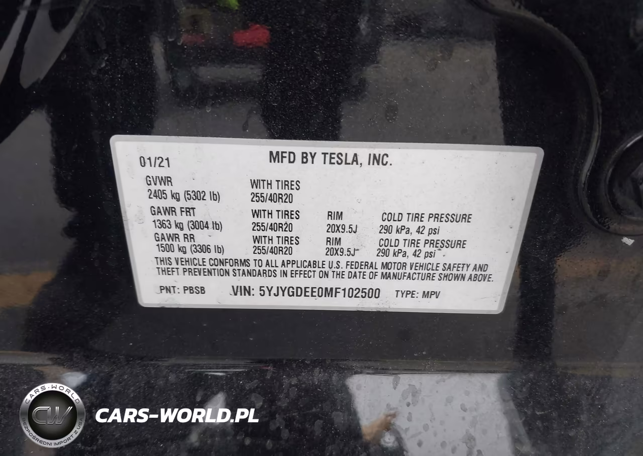 2021 Tesla Model Y Long Range Dual Motor All-Wheel Drive VIN:5YJYGDEE0MF102500 - 9