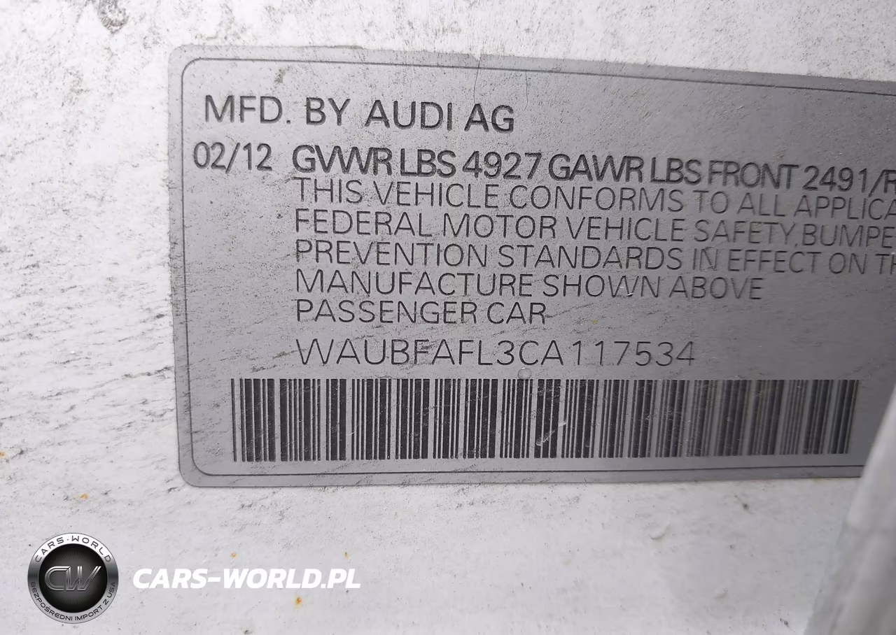 2012 Audi A4 2.0T Premium VIN:WAUBFAFL3CA117534 - 9