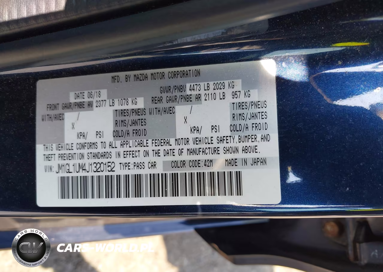 2018 Mazda Mazda6 Sport VIN:JM1GL1UM4J1320152 - 9