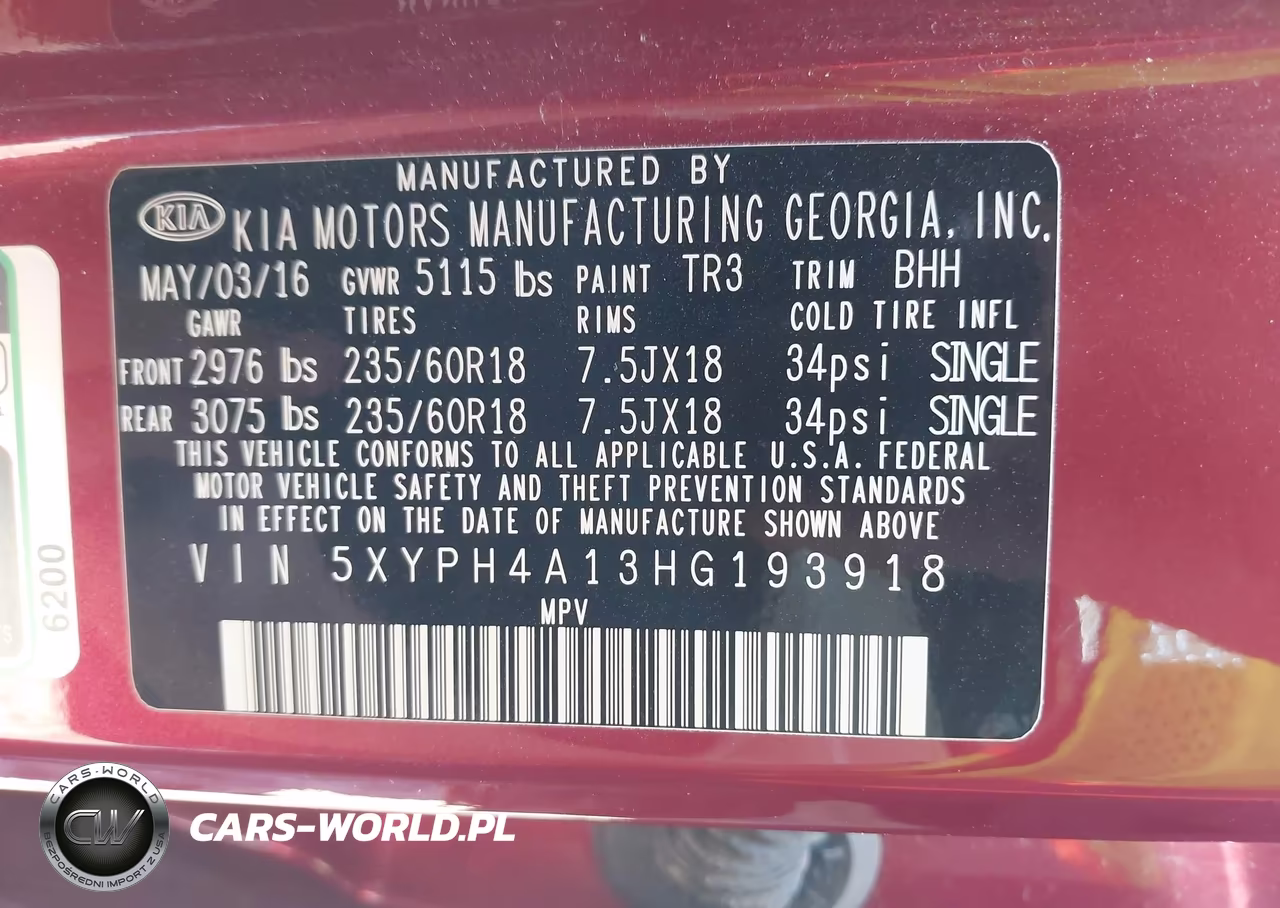2017 Kia Sorento 2.0T Ex VIN:5XYPH4A13HG193918 - 9