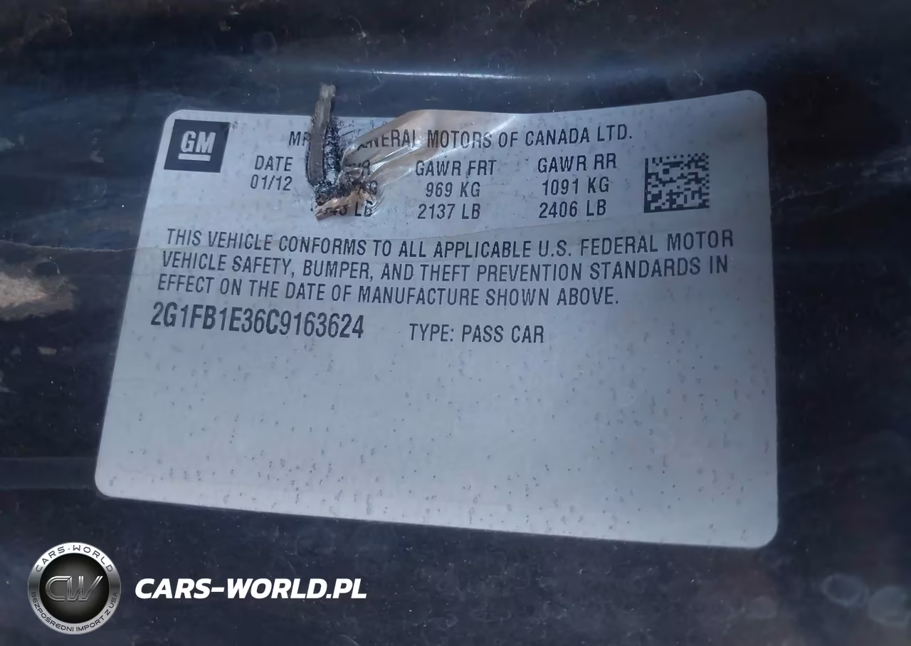 2012 Chevrolet Camaro 1Lt VIN:2G1FB1E36C9163624 - 9