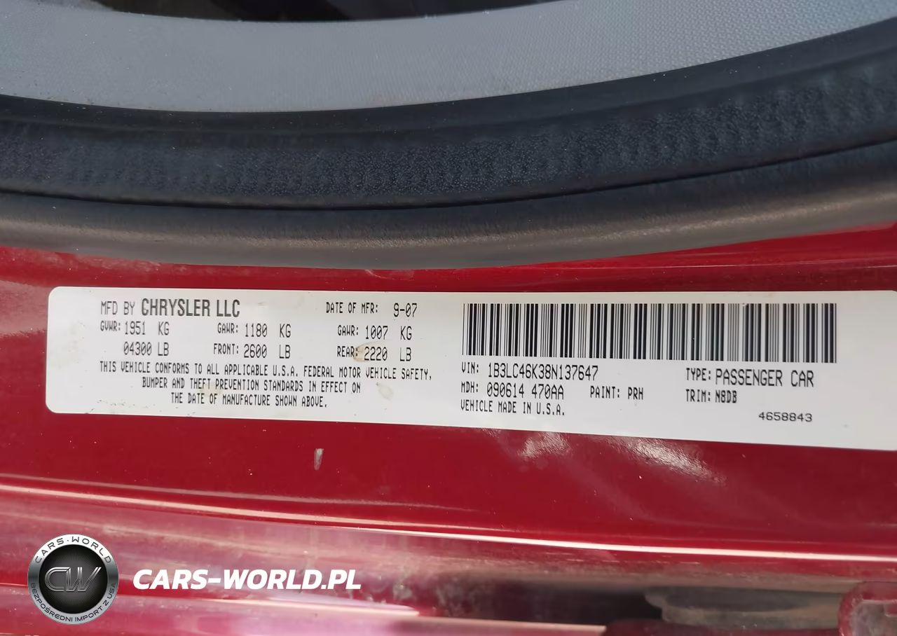 2008 Dodge Avenger Se VIN:1B3LC46K38N137647 - 9