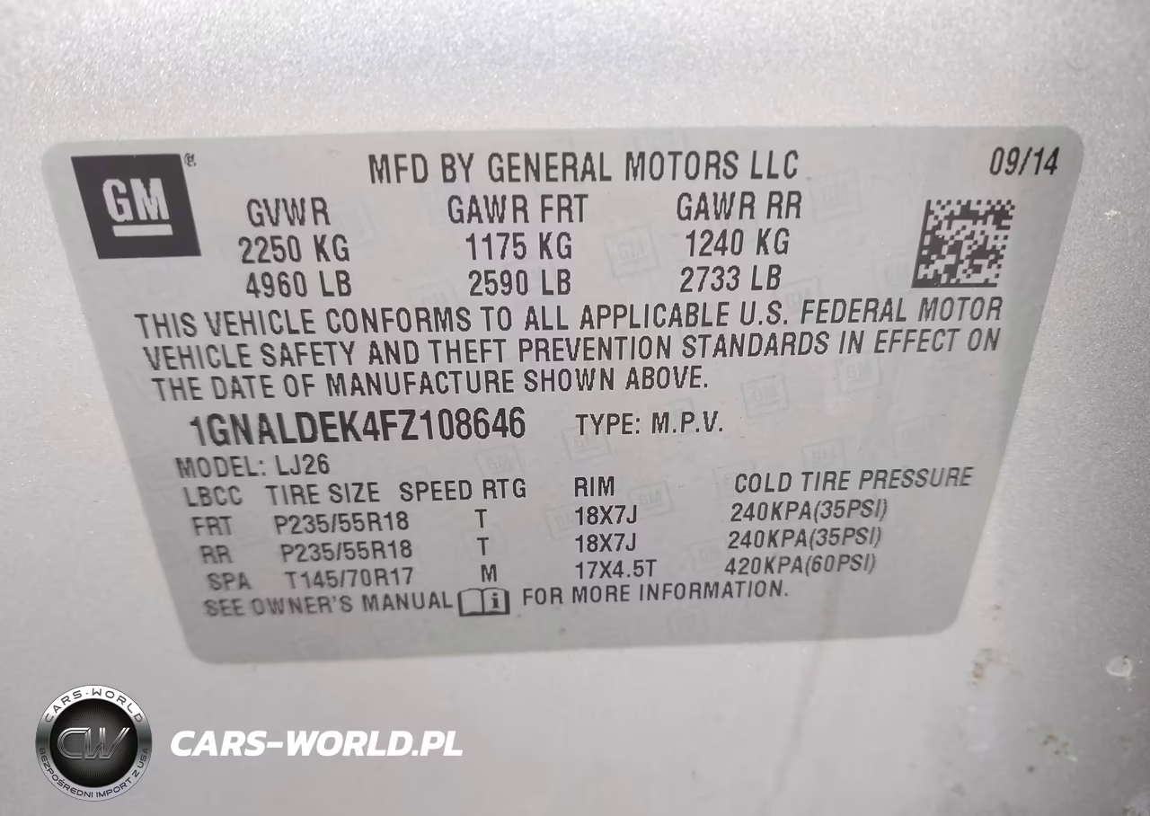 2015 Chevrolet Equinox Ltz VIN:1GNALDEK4FZ108646 - 9