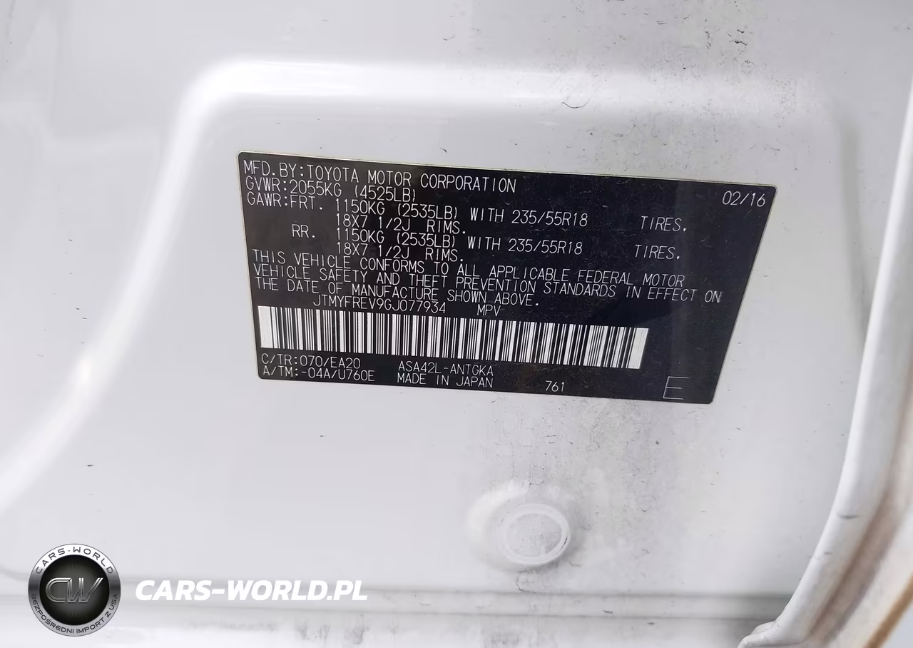 2016 Toyota Rav4 Limited VIN:JTMYFREV9GJ077934 - 9