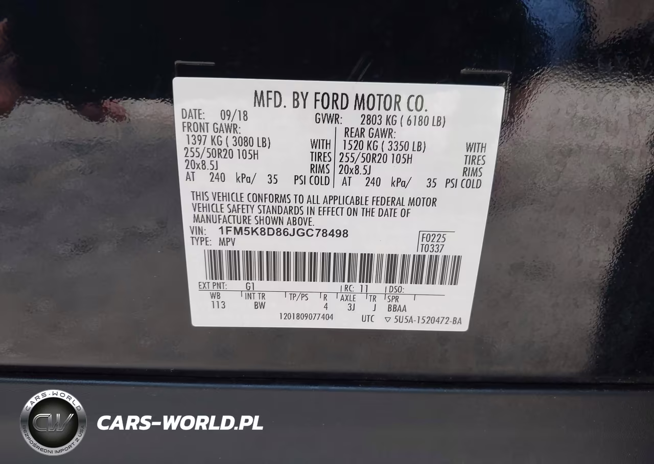 2018 Ford Explorer Xlt VIN:1FM5K8D86JGC78498 - 9