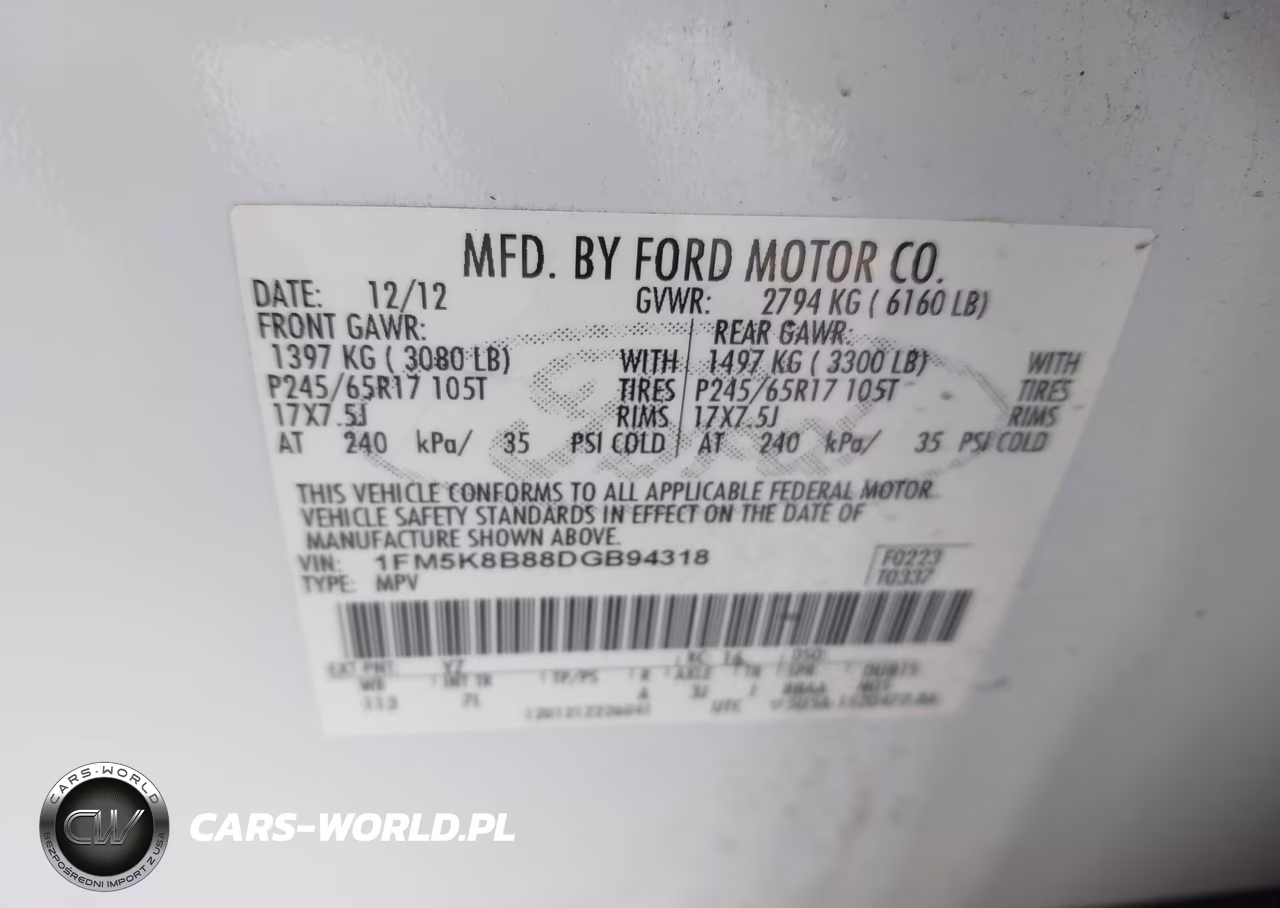 2013 Ford Explorer VIN:1FM5K8B88DGB94318 - 9