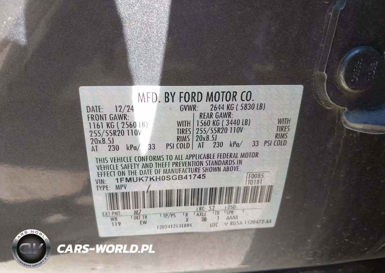 2025 Ford Explorer St-Line VIN:1FMUK7KH0SGB41745 - 9