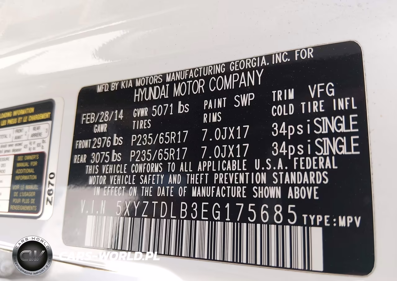 2014 Hyundai Santa Fe Sport 2.4L VIN:5XYZTDLB3EG175685 - 9