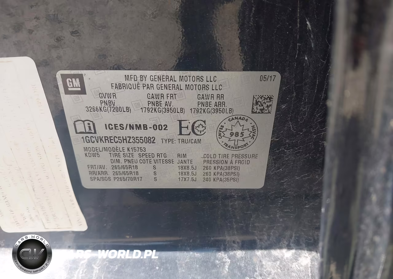 2017 Chevrolet Silverado 1500 Lt VIN:1GCVKREC5HZ355082 - 9