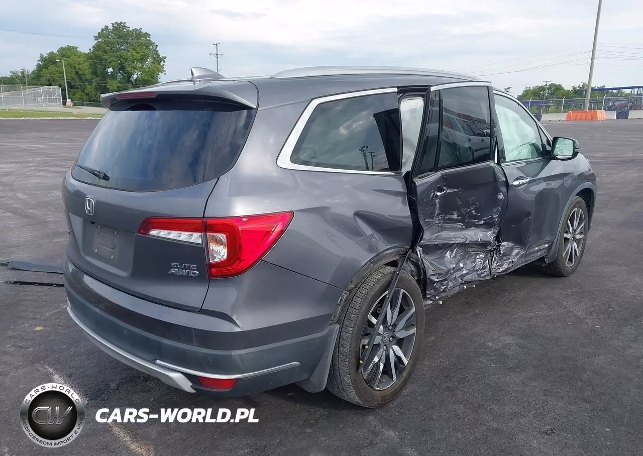 2021 Honda Pilot Awd Elite VIN:5FNYF6H05MB028540 - 4