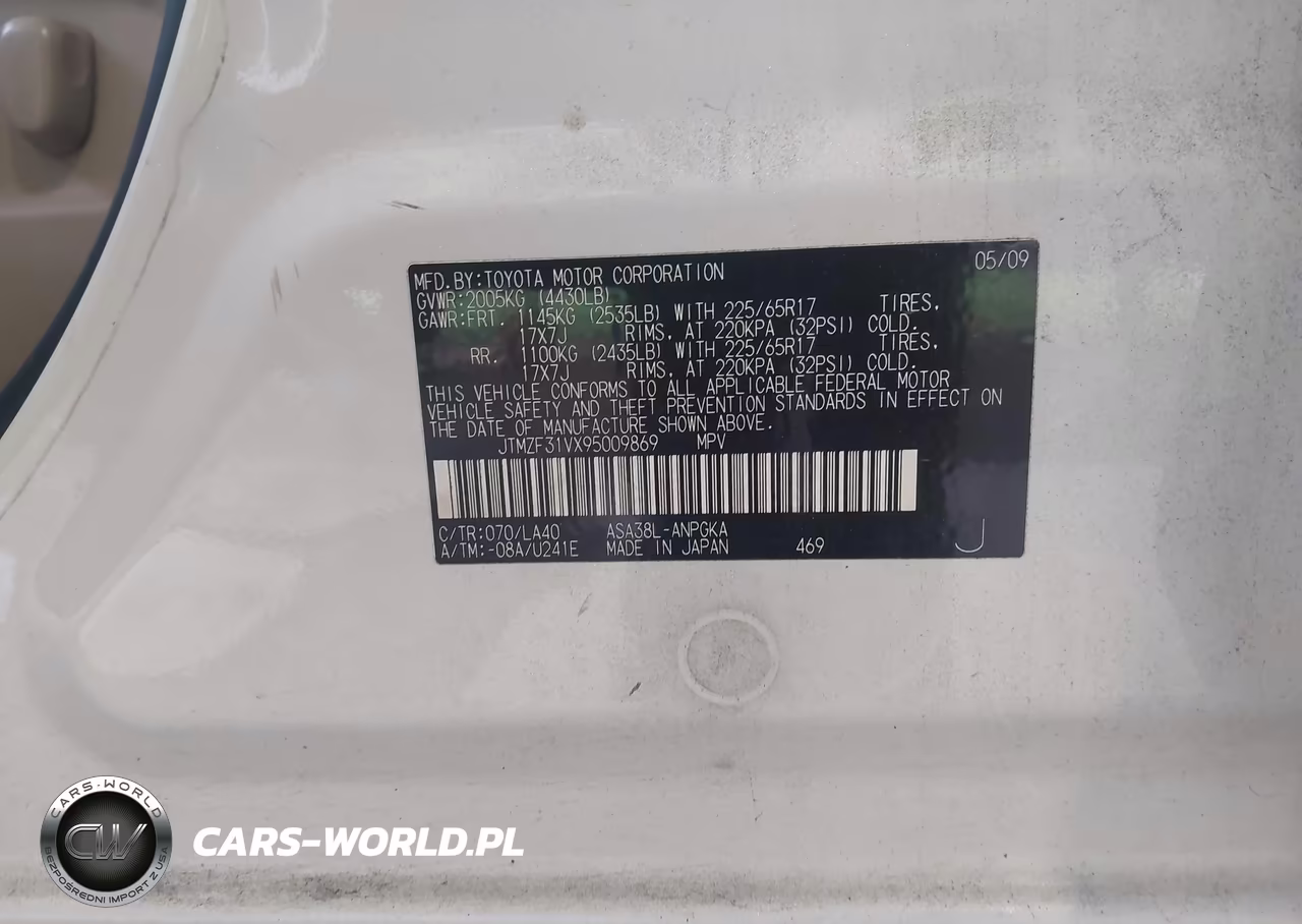 2009 Toyota Rav4 Limited VIN:JTMZF31VX95009869 - 9