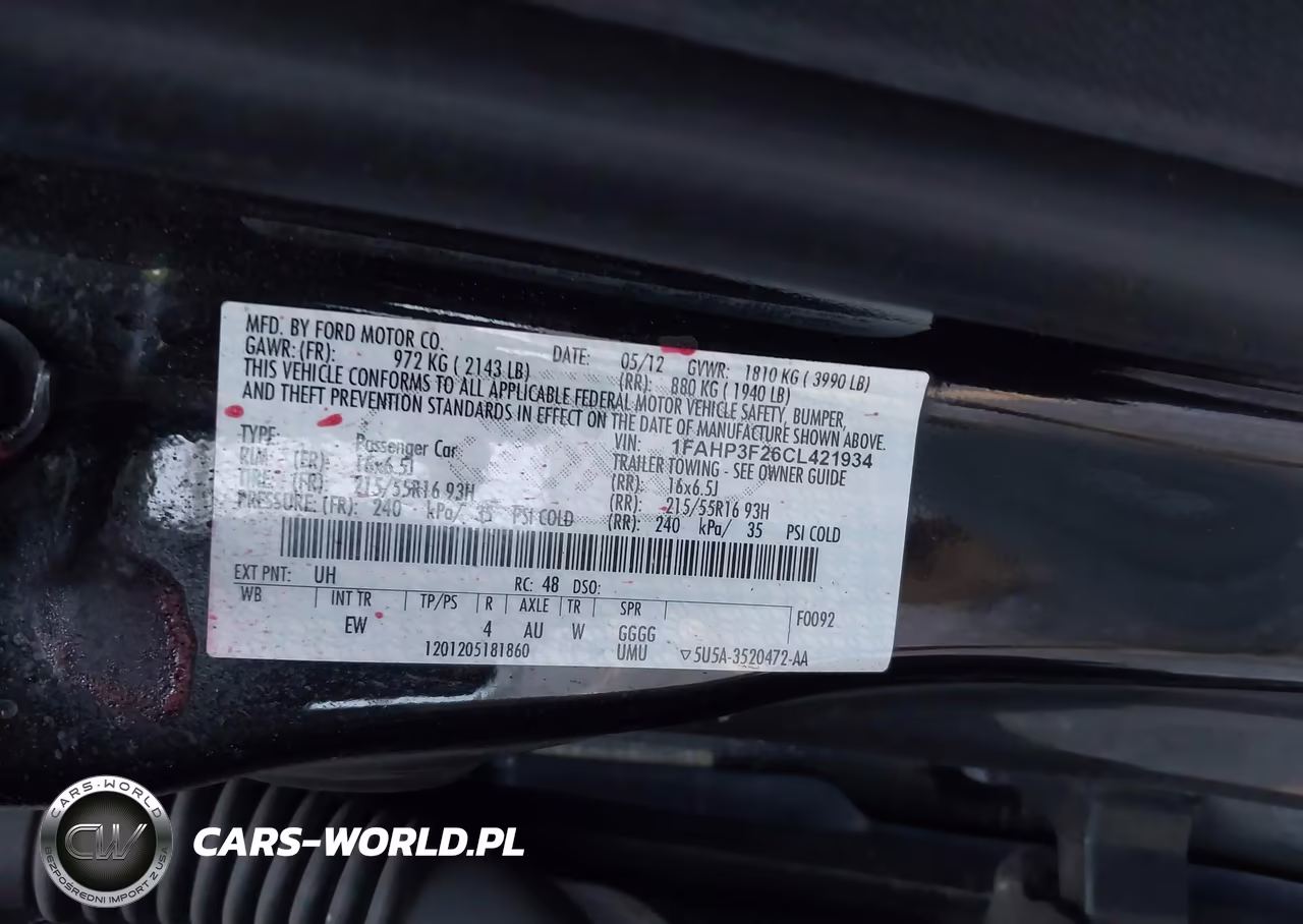 2012 Ford Focus Se VIN:1FAHP3F26CL421934 - 9