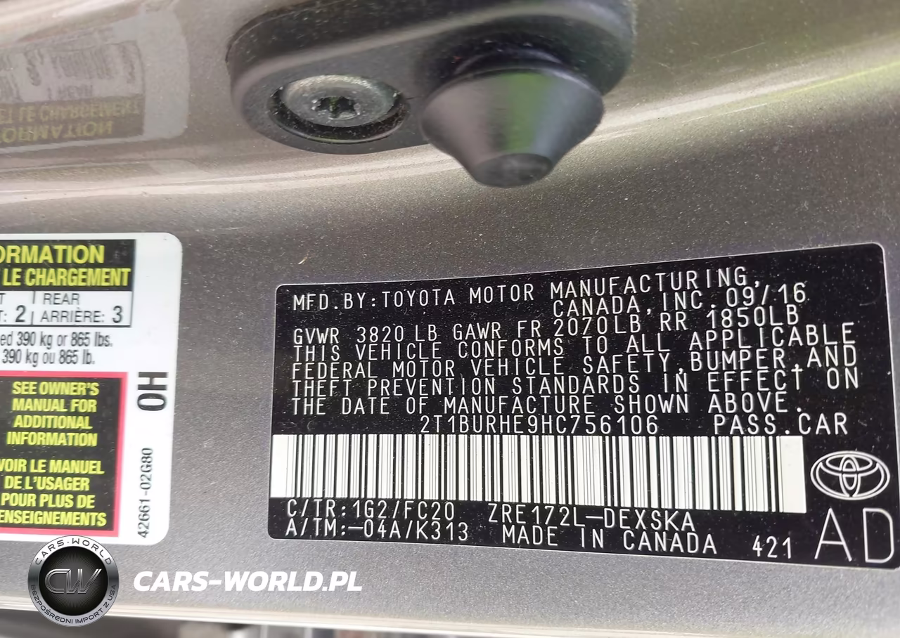 2017 Toyota Corolla Se VIN:2T1BURHE9HC756106 - 9