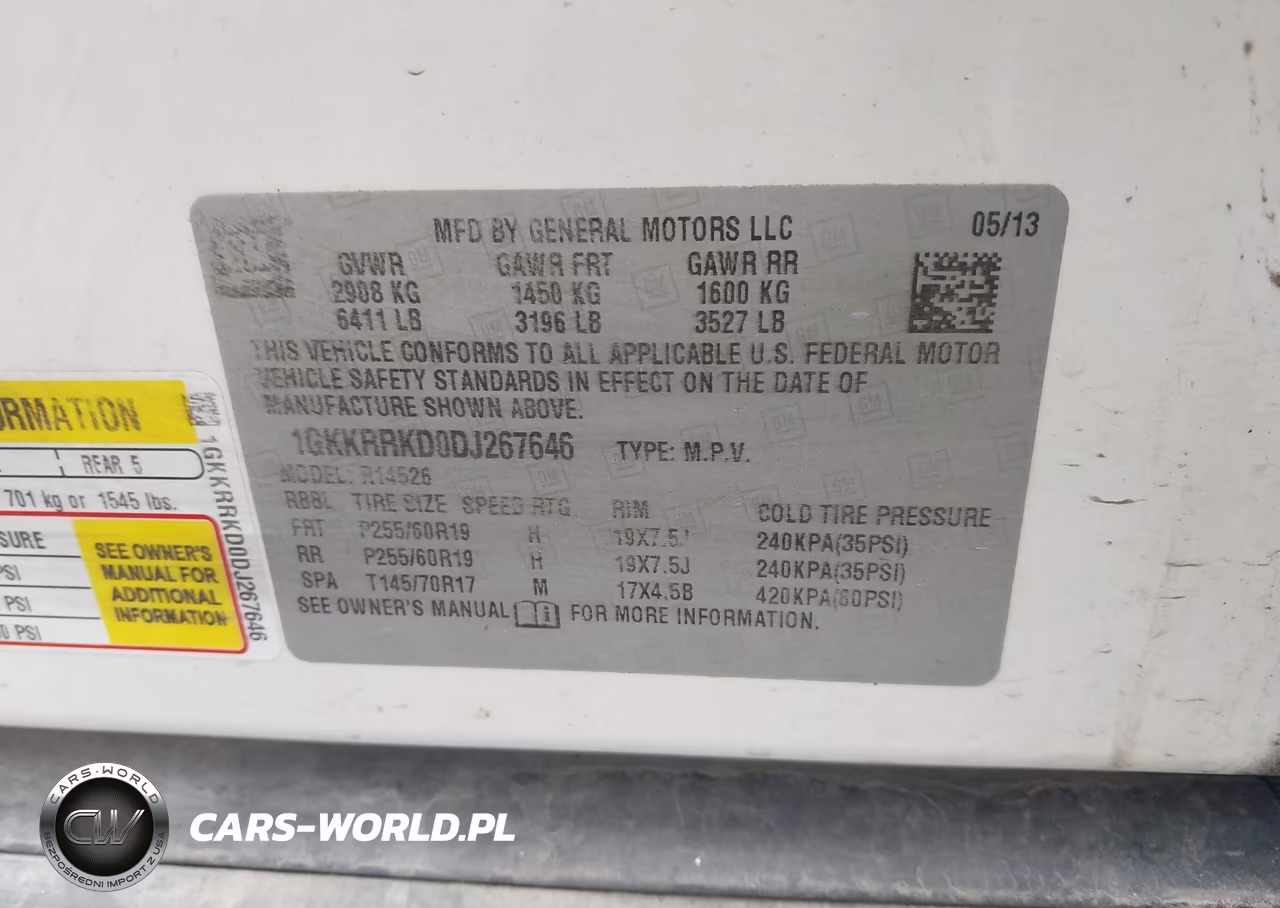 2013 GMC Acadia Slt-1 VIN:1GKKRRKD0D1267646 - 9