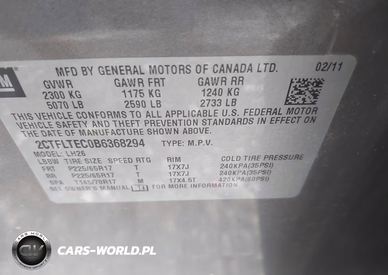 2011 GMC Terrain Sle-2 VIN:2CTFLTEC0B6368294 - 9