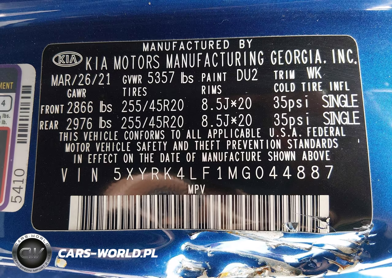 2021 Kia Sorento Sx VIN:5XYRK4LF1MG044887 - 9