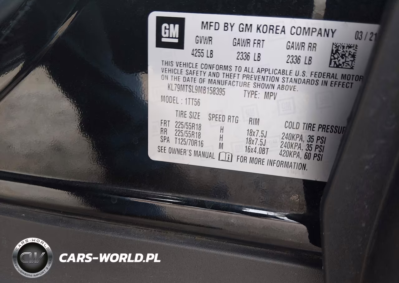 2021 Chevrolet Trailblazer Fwd Rs VIN:KL79MTSL9MB158395 - 9