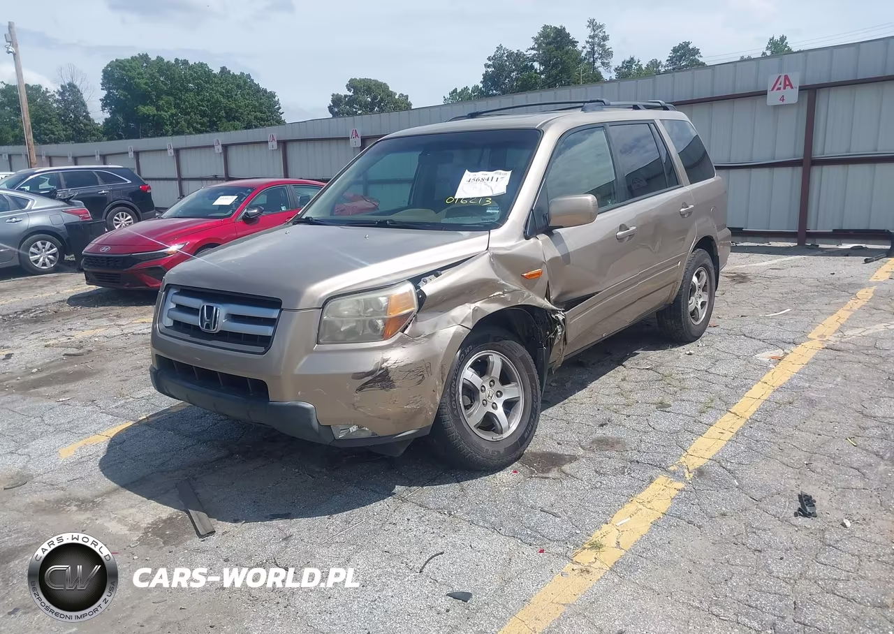 2007 Honda Pilot Ex-L VIN:5FNYF28567B016213 - 2