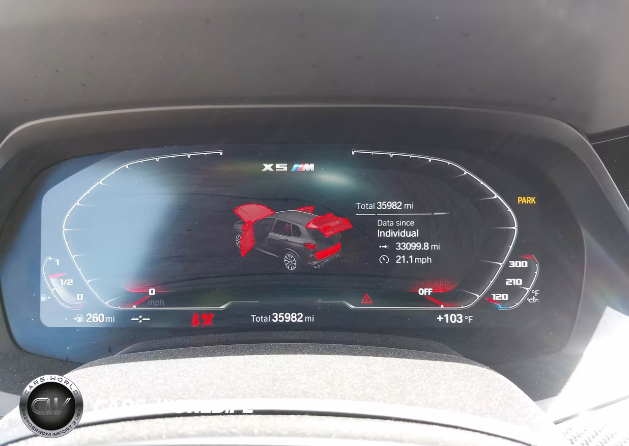 2022 BMW X5 M VIN:5YMJU0C00N9N31987 - 7