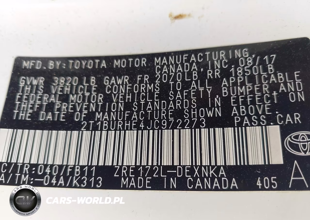 2018 Toyota Corolla Le VIN:2T1BURHE4JC972273 - 9