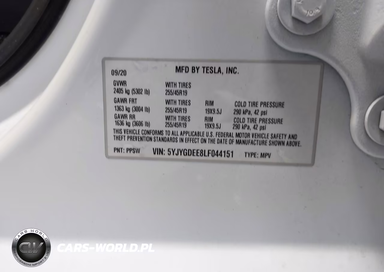 2020 Tesla Model Y Long Range Dual Motor All-Wheel Drive VIN:5YJYGDEE8LF044151 - 9