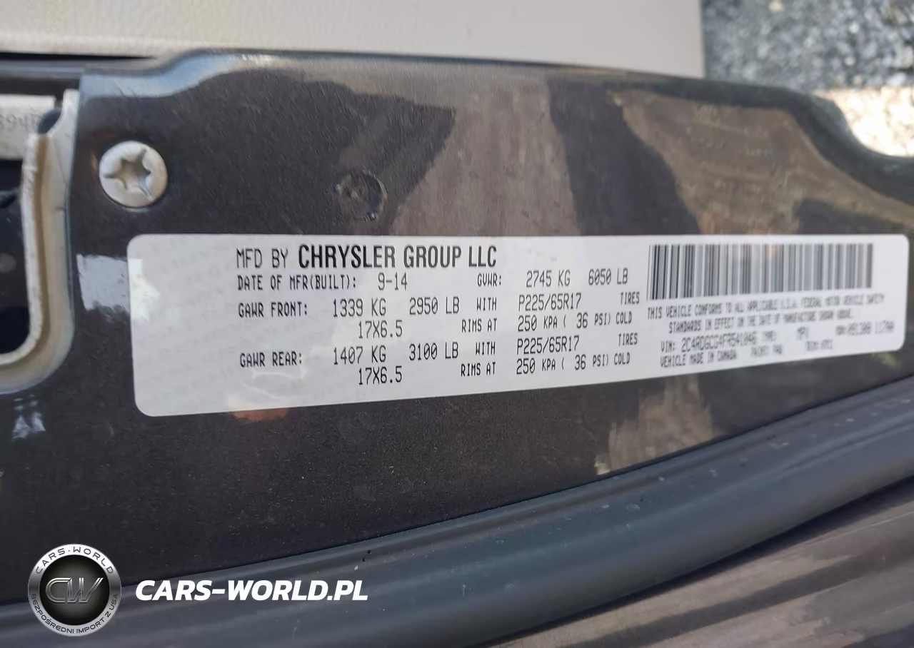 2015 Dodge Grand Caravan Sxt VIN:2C4RDGCG4FR541046 - 9