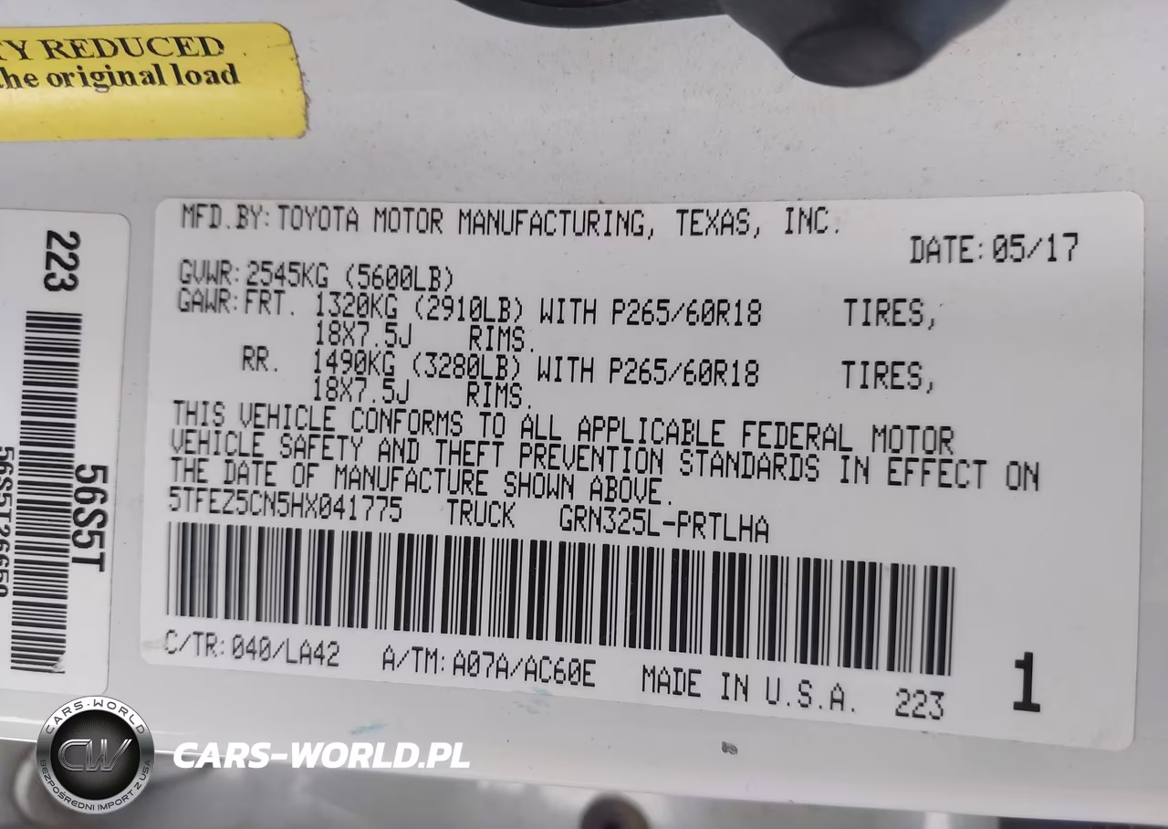 2017 Toyota Tacoma Limited VIN:5TFEZ5CN5HX041775 - 9