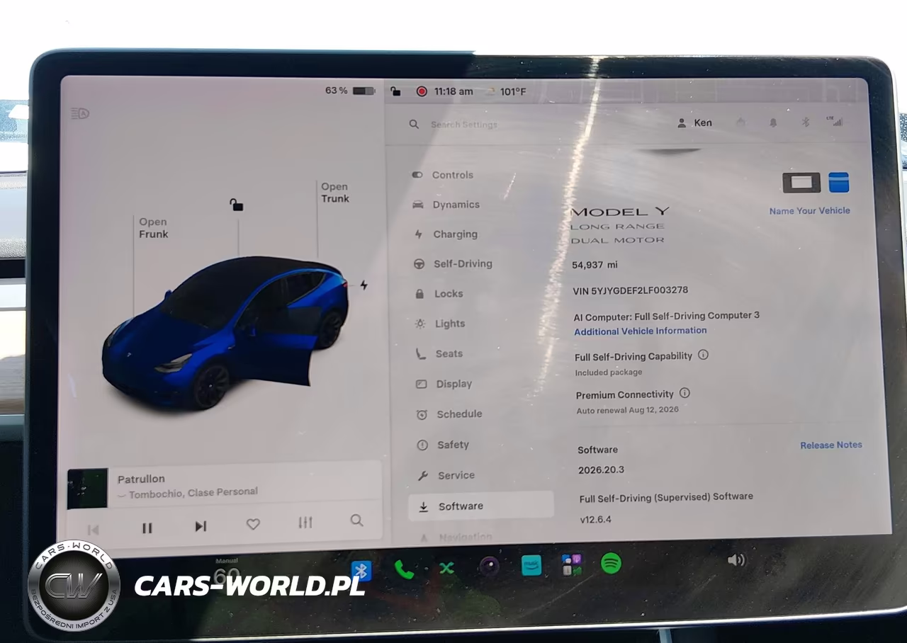 2020 Tesla Model Y Long Range Dual Motor All-Wheel Drive-Performance Dual Motor All-Wheel Drive VIN:5YJYGDEF2LF003278 - 7