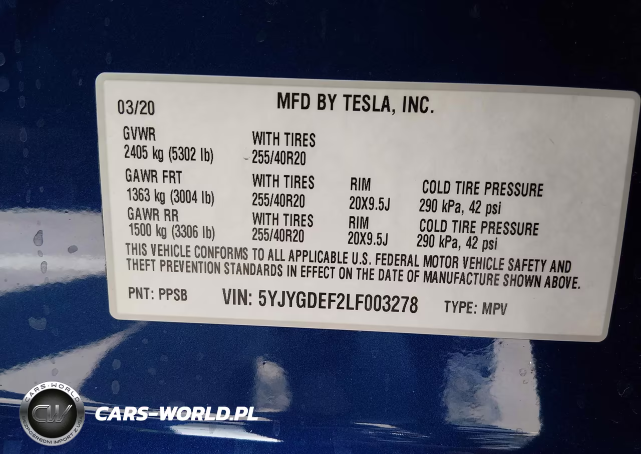 2020 Tesla Model Y Long Range Dual Motor All-Wheel Drive-Performance Dual Motor All-Wheel Drive VIN:5YJYGDEF2LF003278 - 9
