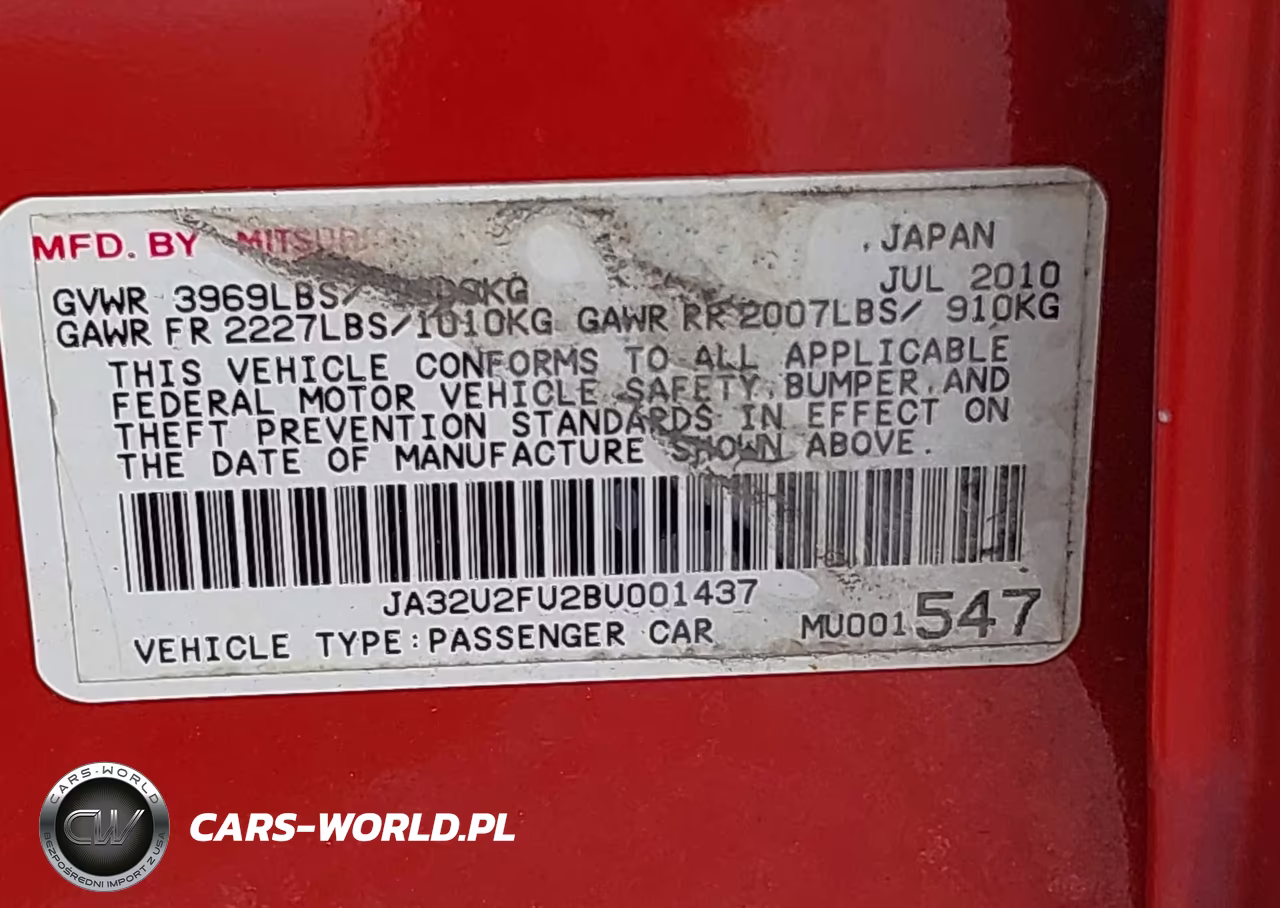 2011 Mitsubishi Lancer Es VIN:JA32U2FU2BU001437 - 9